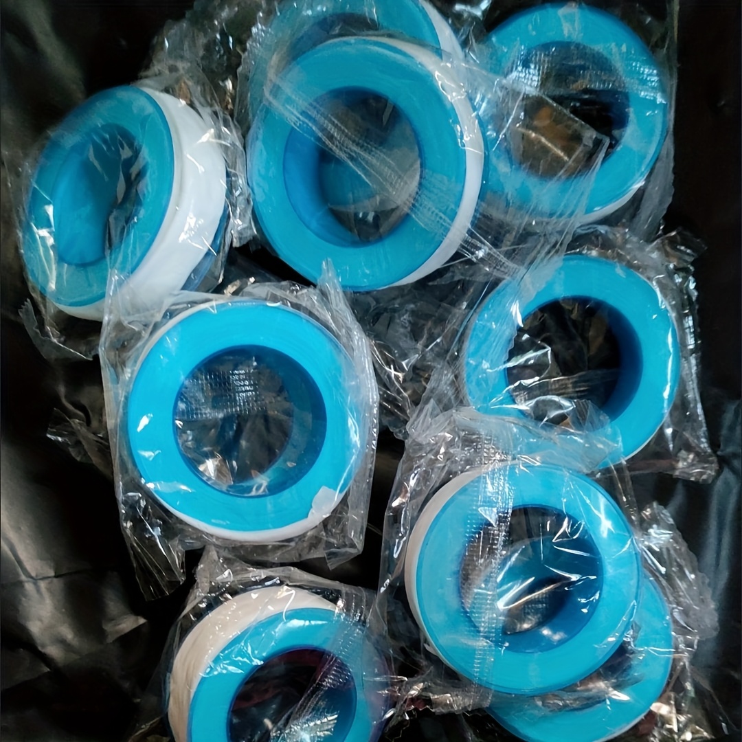 TEMU 10pcs Pipe Tape Set, Tape, Sealing Tape, Leak-proof Sealant Tape, Thread Seal Tape For Pipes, Shower Head Tube Tape, Kitchen Sink Installation