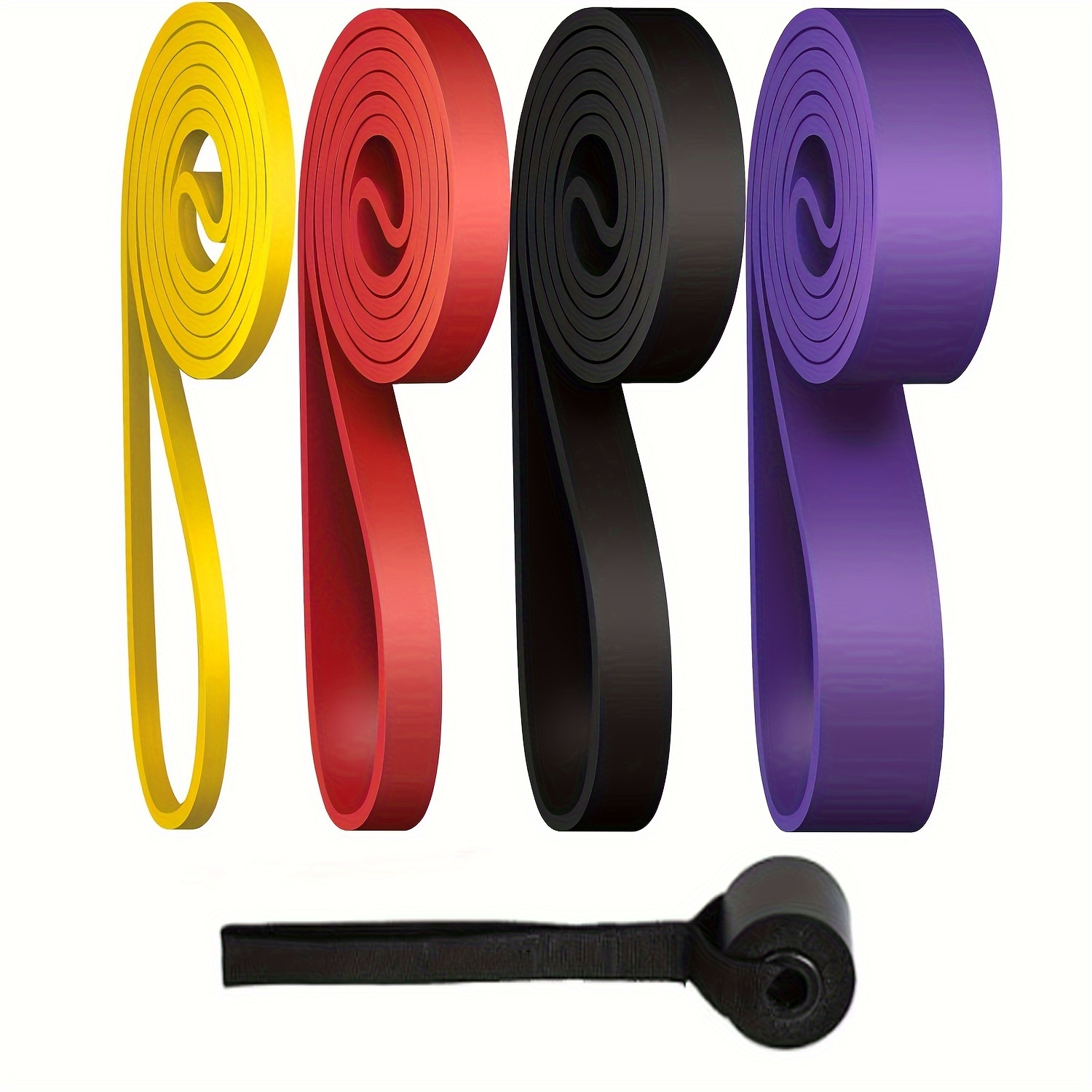 Image of 5pcs Set Includes 4 Resistance Bands And 1 Door Anchor, Pull-up Assist Bands For Men And Women, Exercise Bands For Workouts, Body Stretching, And Muscle Training