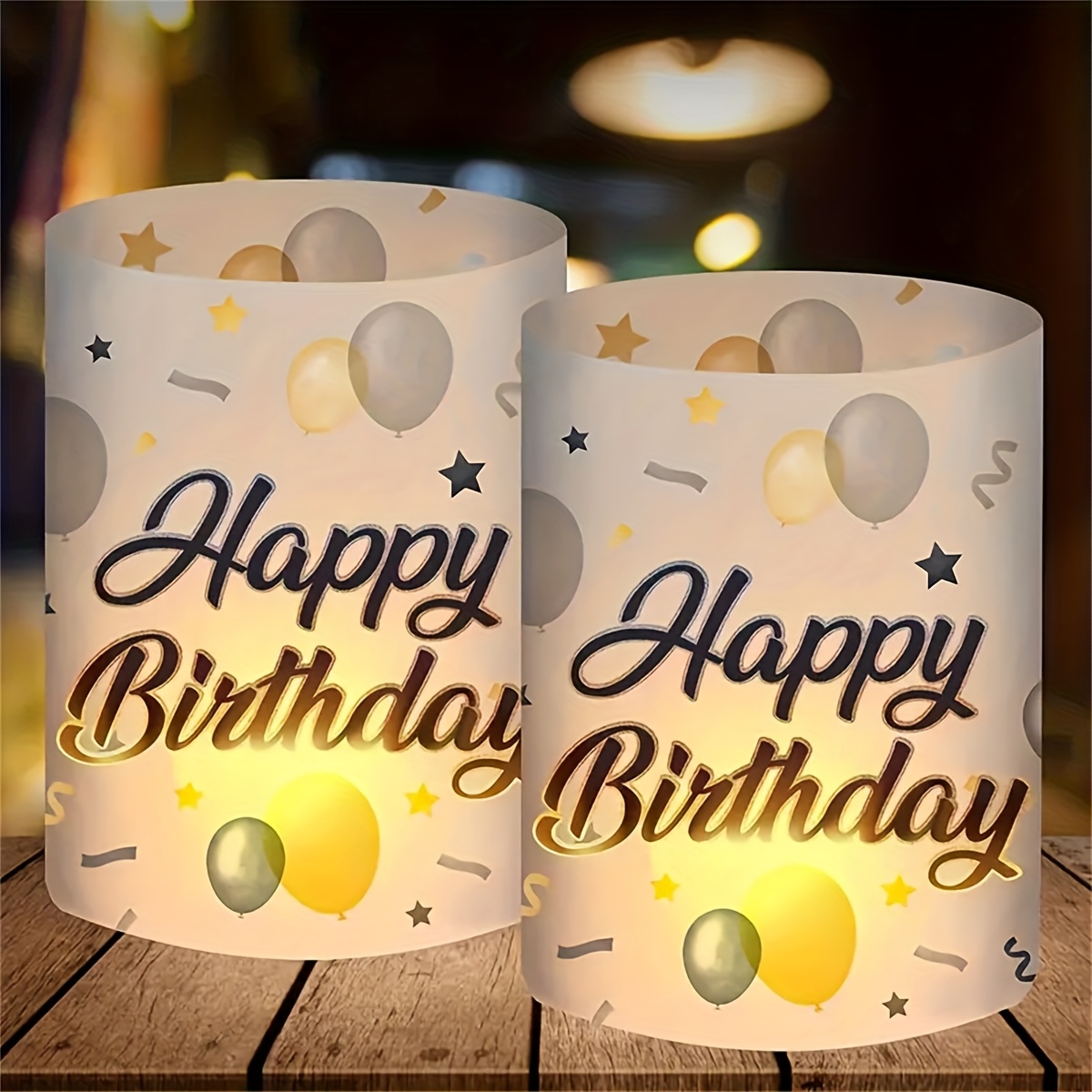 

8-pack Candle Holders, White Plastic Lanterns With , No Electricity Needed, Featherless, For Birthday Party Table Centerpieces