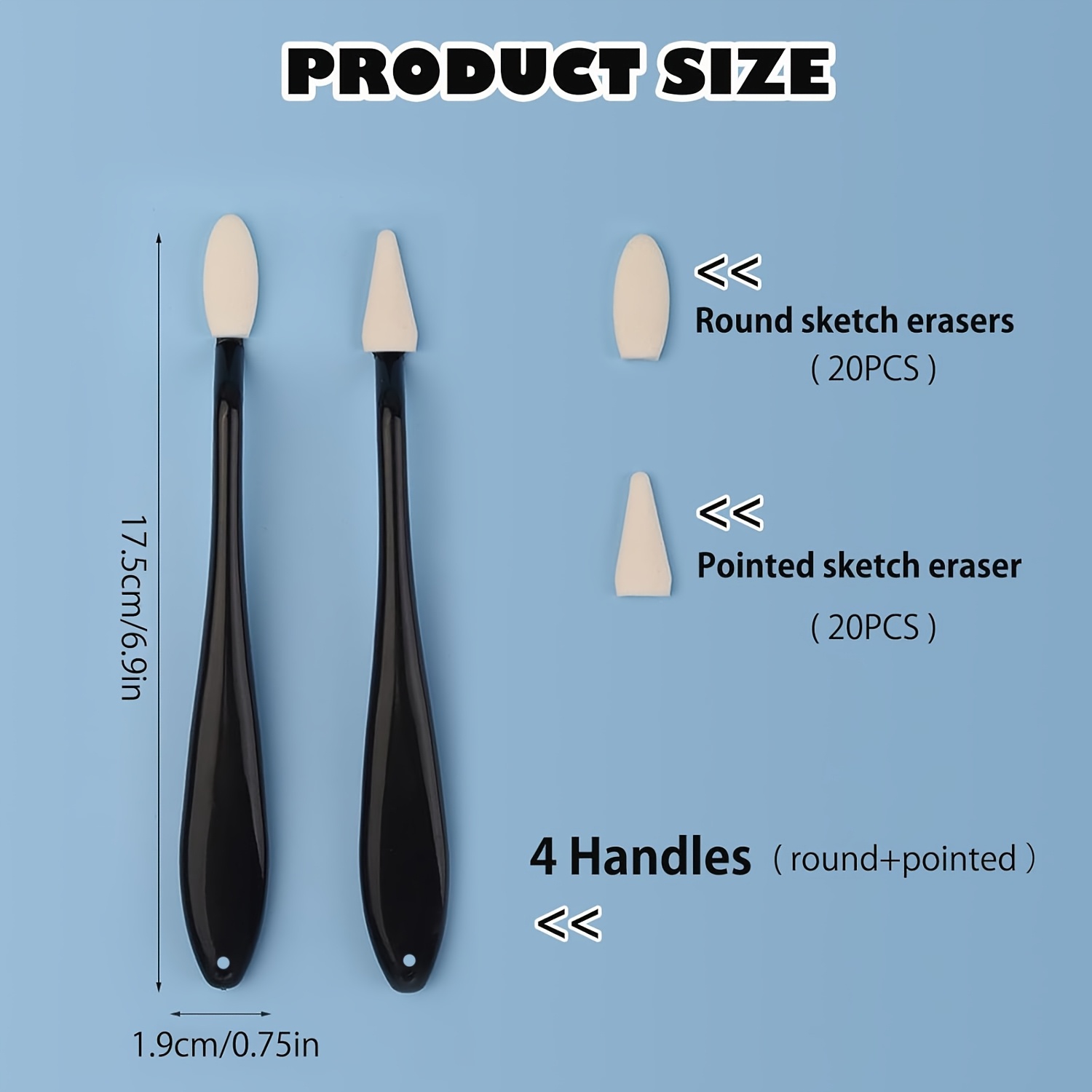 44pcs Mixed Brush Set with Dual-Tip Design and Replacement Tips