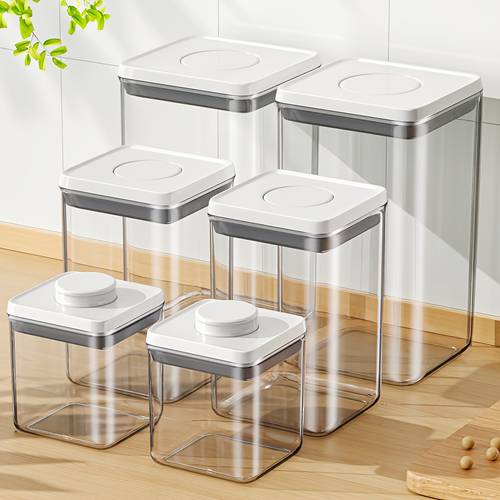a two part set of stackable containers ideal for keeping snacks flour and pasta