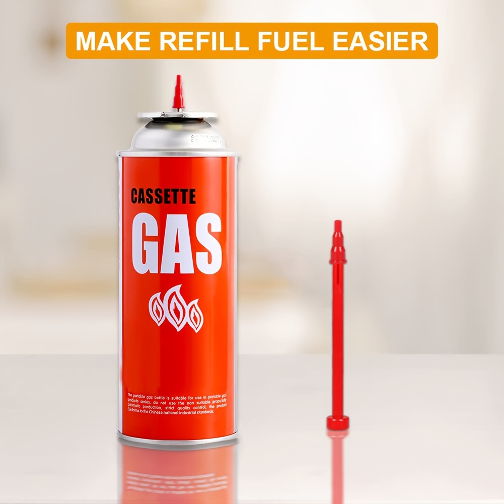Yaesina 2 Sets Upgraded Nozzle, 6pcs Premium Plastic Refill Or Release Adapters & Nozzle, Gas Refill Adapter - Red