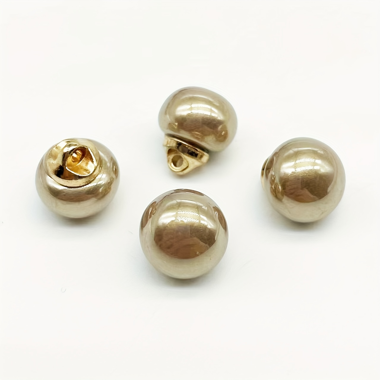 E-shop 10 Stück 10mm Glasierte Perlmutt Knöpfe, Verschiedene Farben von Glasurperlen, Geeignet für Unisex Kleidung, Hemden, Pullover, Cheongsams, Runde