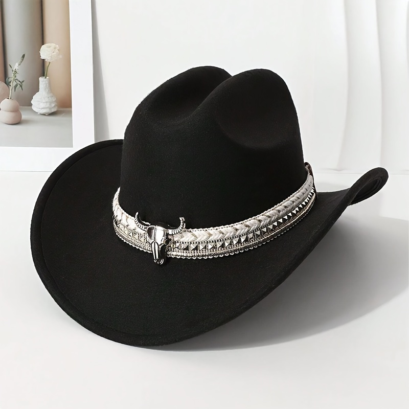 1pc western cowboy hat men women wide brim - Temu Mauritius display picture 3