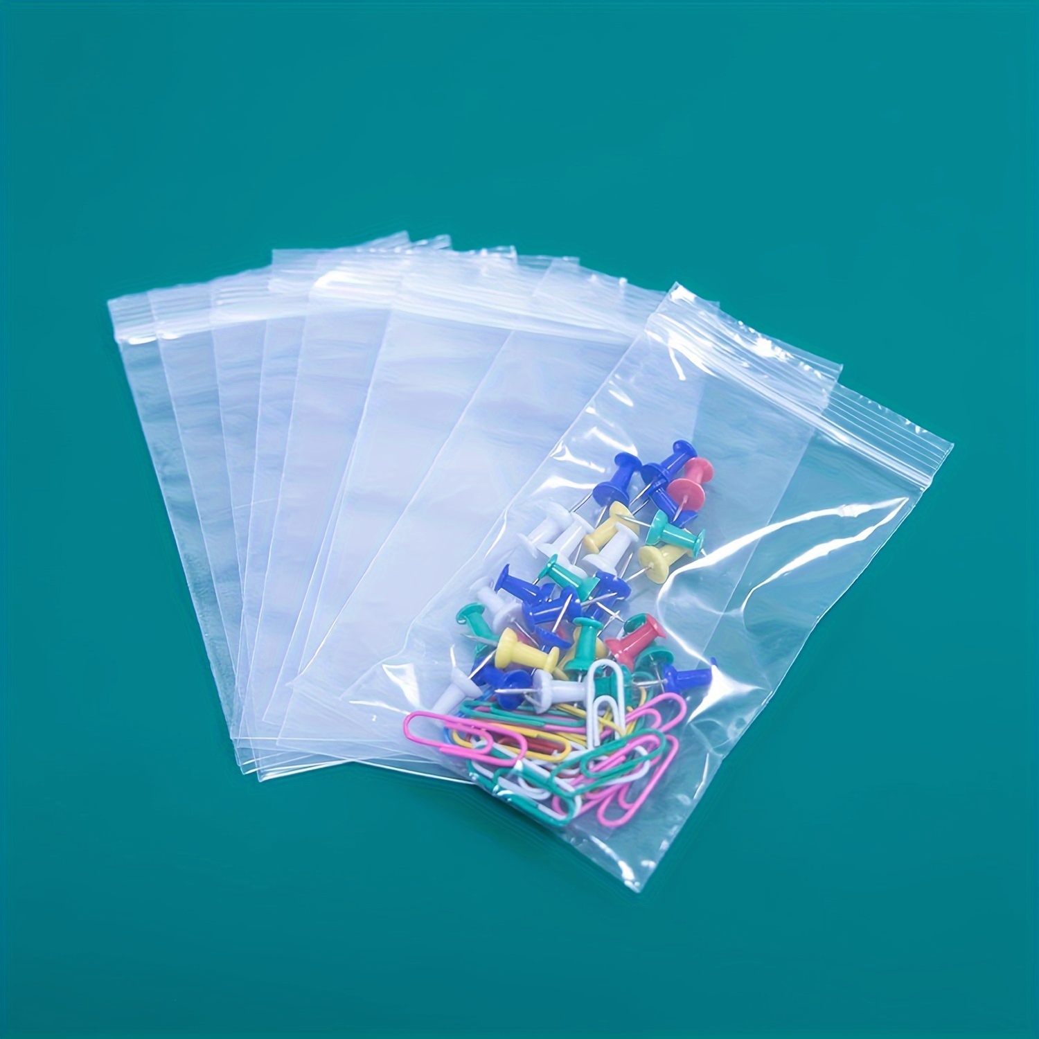 

1000pcs - 3" X 5" 4" X 6" 5" X 7" 6" X 9" Plastic Bags In Different Sizes - Reusable Zipper Bags, 2 Seal Ears, With Zipper, Suitable For Snacks, Snacks, Photos, Jewelry, Party Gifts, Travel Toiletries