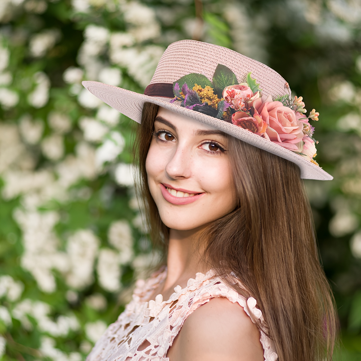 Primavera Otoño Verano Fino Sombrero Sol Mujer Bebé Princesa - Temu