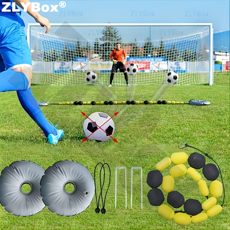 9.8ft Multi-angle Twister Soccer Goalkeeper Training Equipment | Single-line Reflector For Reaction And Agility Drills | Random Color Soccer Training Chain