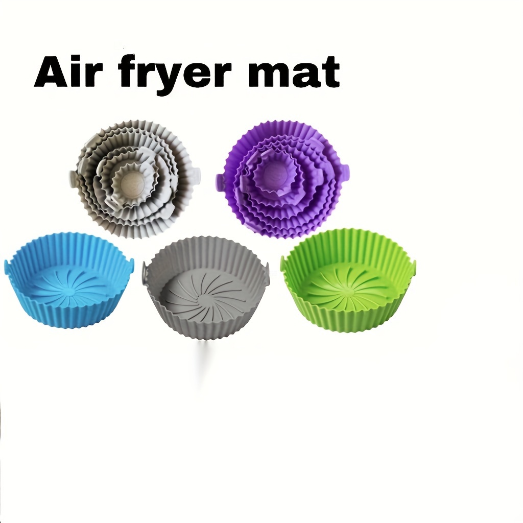 

6pcs, Silicone Air Fryer Liners Set, Air Fryer Liners Pot, Silicone Basket Bowl, Reusable Baking Tray, Oven Accessories, Baking Tools, Kitchen Gadgets, Kitchen Accessories