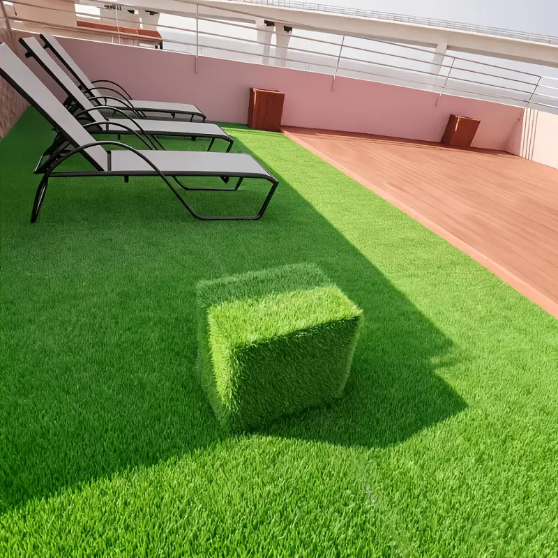 *. Kunstrasen-Teppich 100,0 cm, künstlicher Grasteppich, grüne synthetische Rasenmatte für Haustiere mit DIY-Ablauflöchern, realistischer Rasenteppich für drinnen draußen für Garten, Terrasse, Balkon,