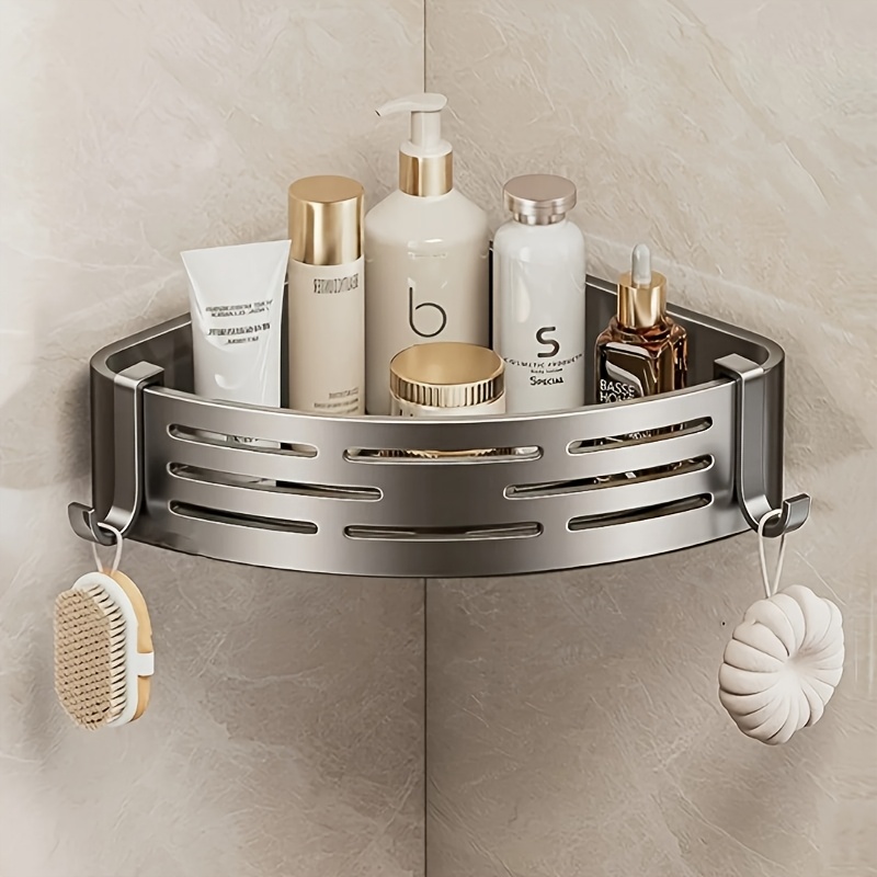 Lot de 2 étagères douche sans perçage, paniers muraux
