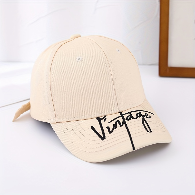 Unisex Vintage Baseball Cap Sun Protection Embroidered Fishing Hat