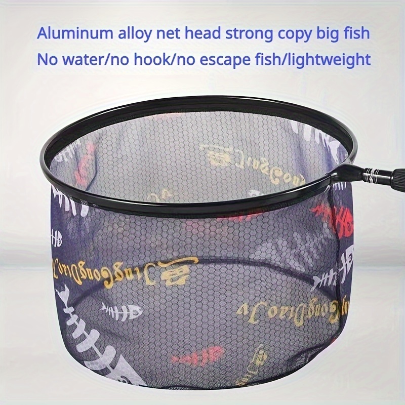 

1pc Fishing Landing Net Head, Titanium Alloy Solid Frame, Fishing Supplies