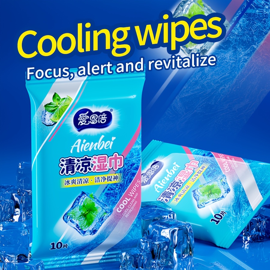 5 Packs Of 50 Refreshing Wipes, , Refreshing, Compact And Portable For Use Anytime