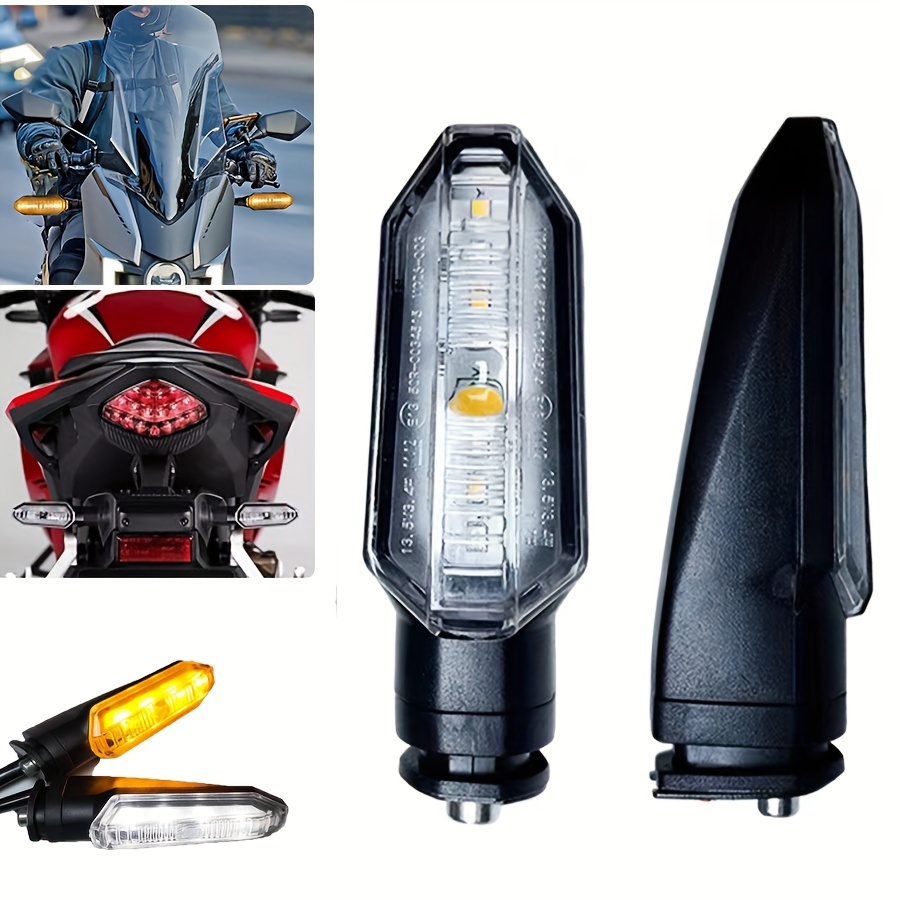 LED Clignotant Universal Moto Retro Bullet Grille Frein Lumière