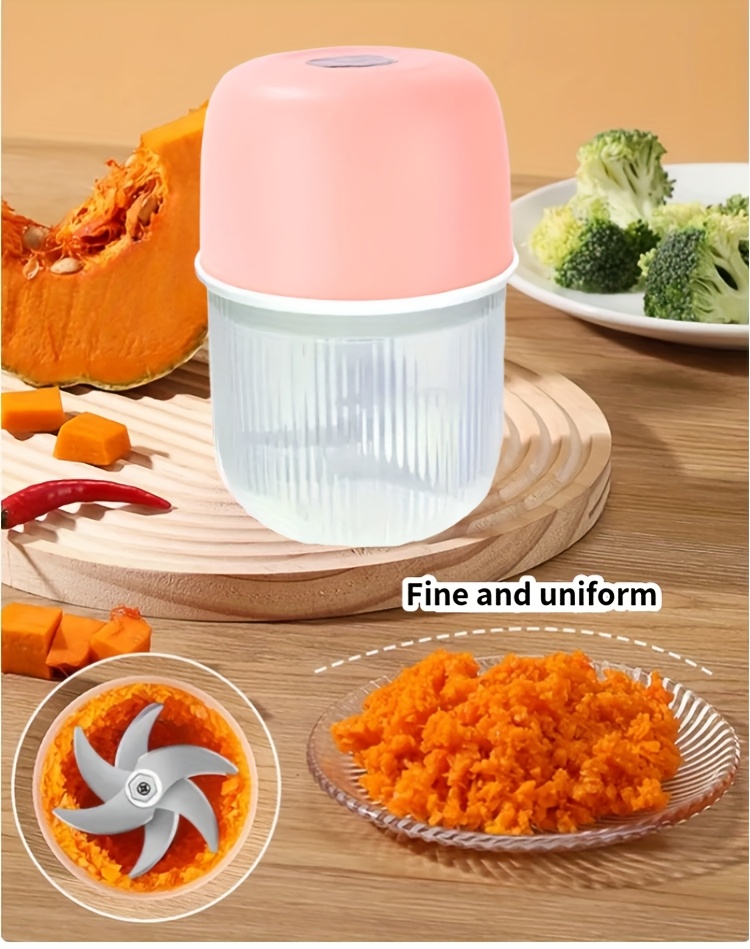 electric garlic crusher food chopper usb rechargeable garlic crusher electric vegetable chopper electric grinder 6 blade knife for fast   suitable for   vegetables garlic ginger chili etc Product details 6