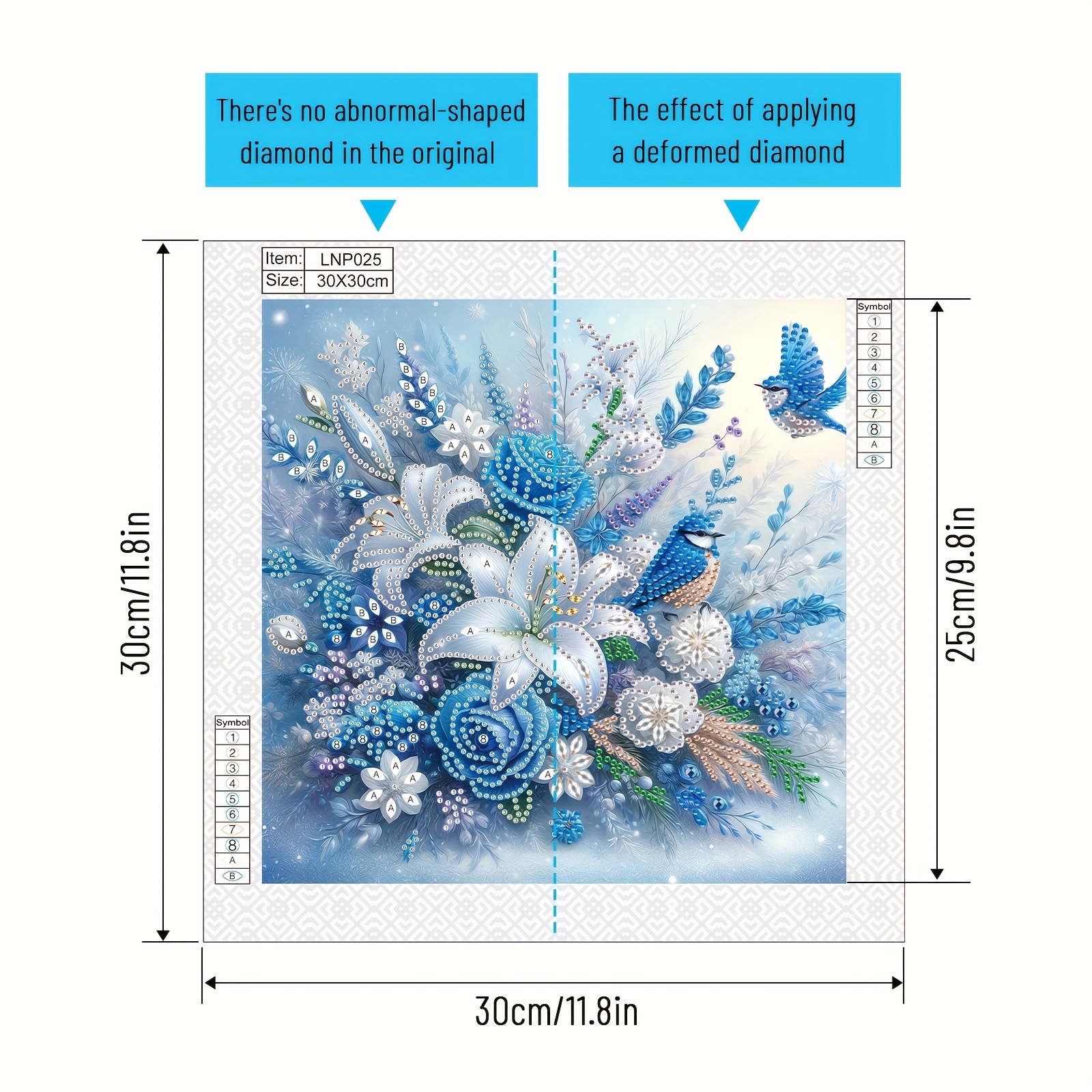 HTTDMY 6-teiliges Diamant-Kunst-Set Für Garten-Deko – DIY Diamantmalerei Auf Anhänger Mit Metallstäben (Windmühle)