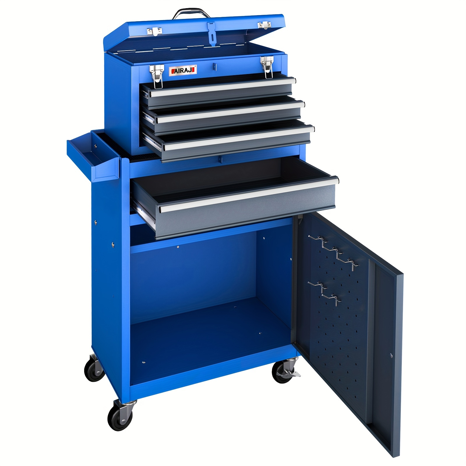 MHEOMTME 5-Drawers Tool Cabinets On Wheels, Rolling Tool Chest