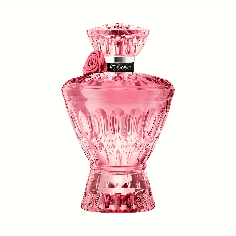 Image of 75ml Pink Gemstone Women's Perfume | Floral-fruity & Blend, Rich Layered Sweet Scent. Gem Bottle Charm On Dates/vitality At Parties - A Gift.