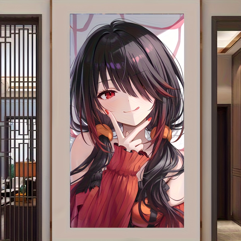 TEMU Affiche sur toile 2D plate d'un anime , convient pour , les salons et les cuisines - Impression d'art d'anime moderne pour la décoration