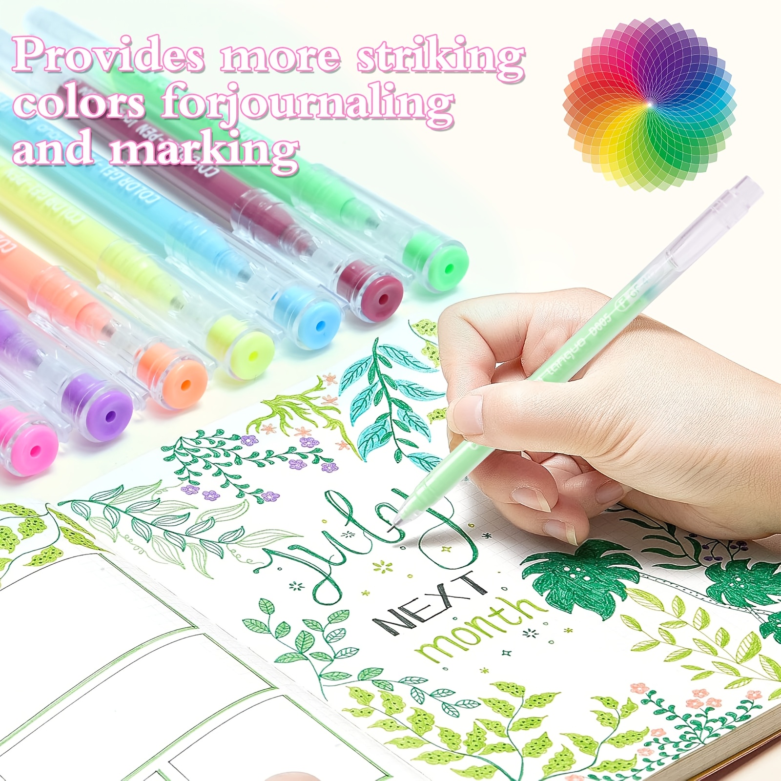 LANGUO 252-Color Gel Pen Set for Journaling and Drawing