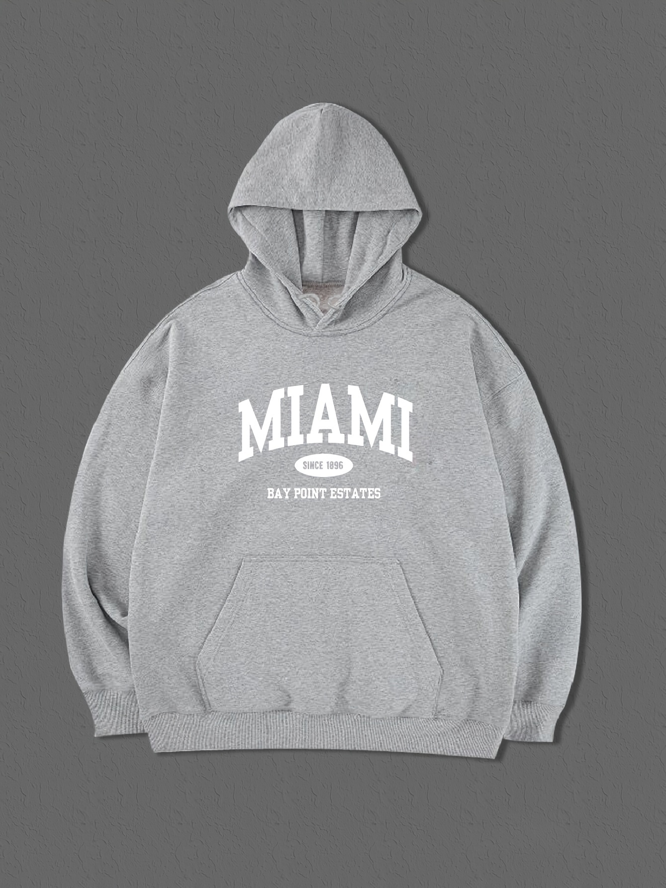 Miami Print Hoodie Cool Hoodies Men Men's Casual Pullover - Temu Australia