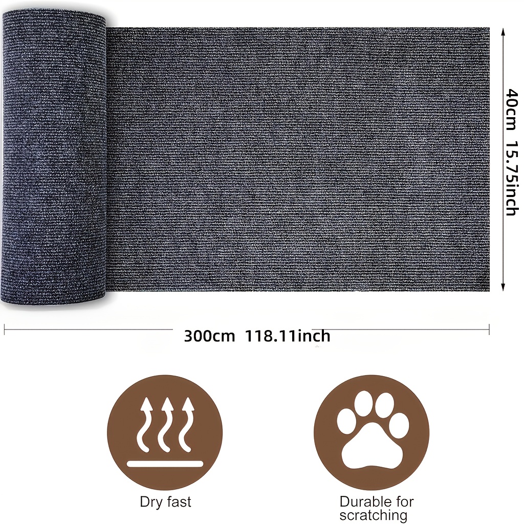 TEMU Cat Scratching Post Cat Scratching Mat Self Adhesive Polyester Material - Pack Versatile And Durable Cat Scratching Board, Interactive Pet Cat
