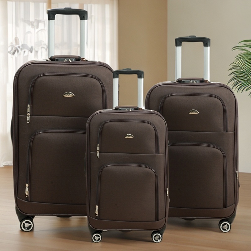 a set of three travel suitcases in sizes 20 24 and 28 inches featuring universal wheels and a retractable handle suitable for   men and women with a large capacity and durable lightweight design Product details 0