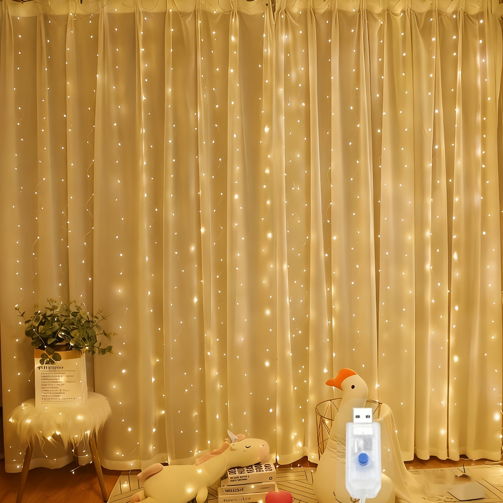 300led fairy curtain lights 8 lighting   powered suitable for valentines day ramadan eid al fitr weddings birthday parties   decorations festive embellishments battery not included