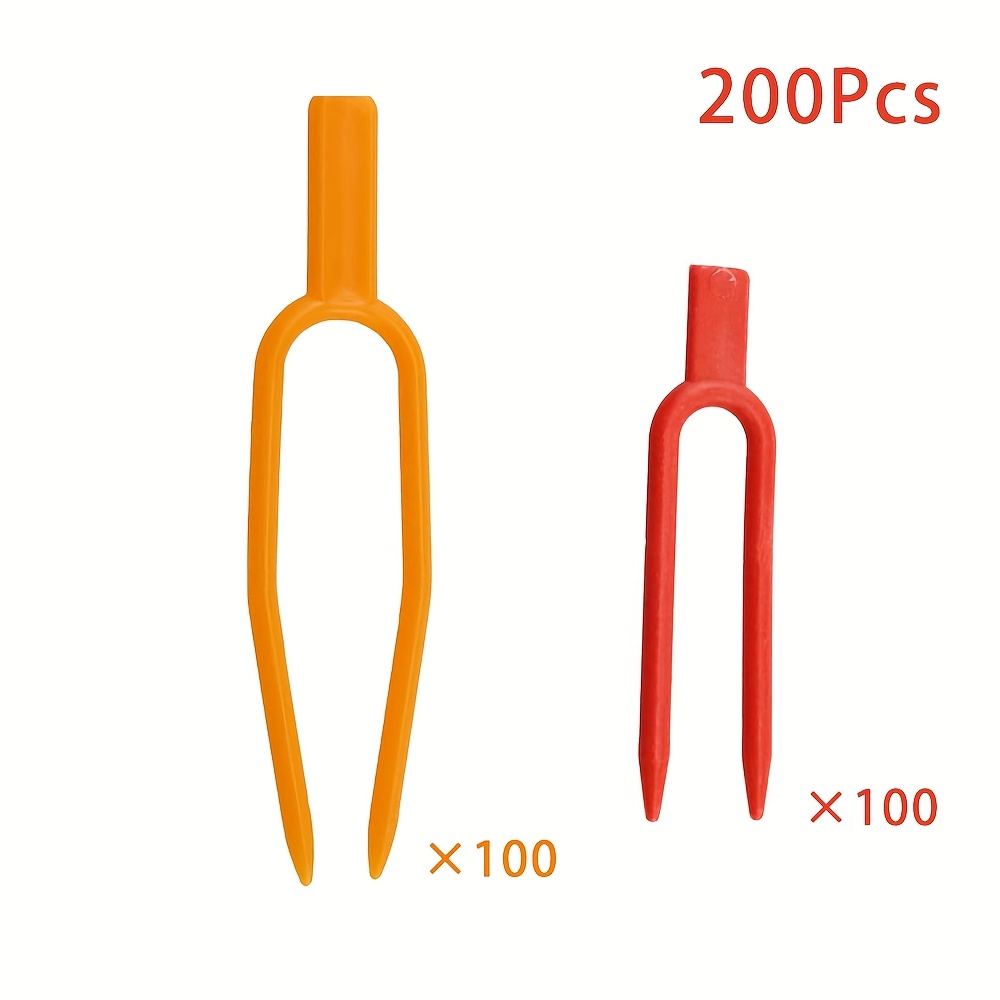 TEMU 200 Pezzi di Supporti per di Piante, Forchette da Giardino per Piantare , Supporti Riutilizzabili per Fiori e Viti di da Giardino, per , Clip,