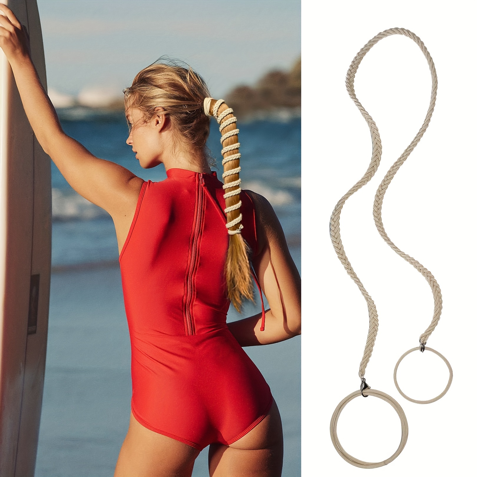 Women\'s Elastic Hair Ties Hair Bands Hair Ropes Ponytail Holders - 70 Pieces 8pcs Soft Thin Nylon Elastic Hair Bands Women Solid Color  main image 4