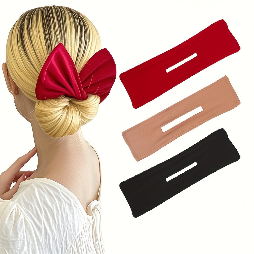 TEMU 3 Lazy Individuals Use Twisting Hair Straighteners, A New Bun Hairstyle With A , Perfect For Women's Styling