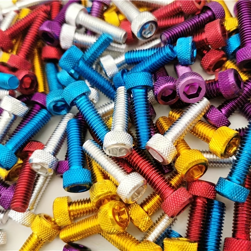 

Motorcycle Screw Accessories - 10pcs Colorful Universal 6mm Nuts Bolts For Fairing Dirt Pit Motorcycle