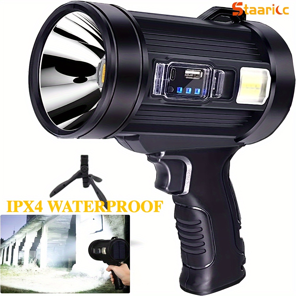 

Staaricc Rechargeable Spotlight , Spotlight Stand 3 And 4 , Led Spotlight , Usb Included, Suitable For , , Camping