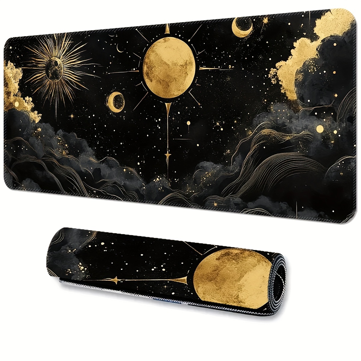 

Gaming Mouse Pad - Sun And , Desk Mat, Washable & - For Computers &