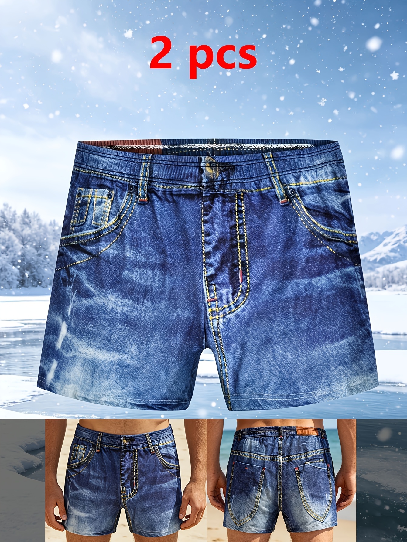 men swim wear sold on Temu United States