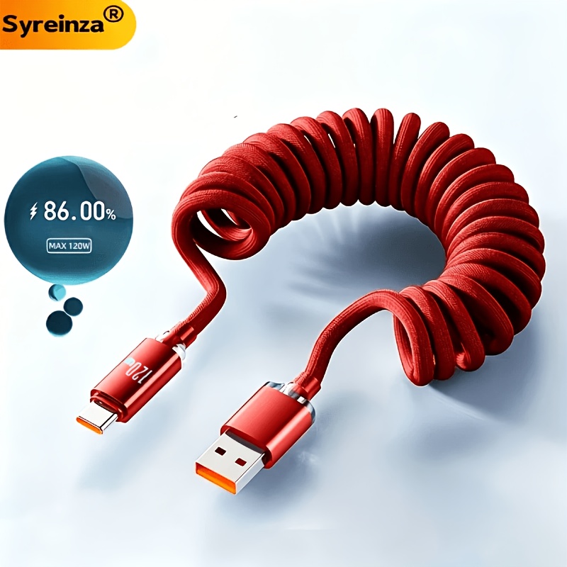 Image of 120w Charging , Usb-a To Type-c Charging Cable For Fast Charging