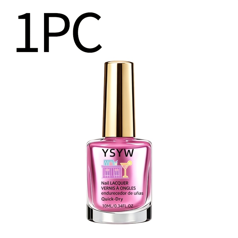 Image of Ysyw Purple Mirror Nail Hardener, Natural Drying, Long-lasting Nail Polish, Enhancing Nail Gloss, Suitable For Party Holiday Gifts, Spring And Summer Hand And Foot Nail Polish, Summer Beach, Y2k Style