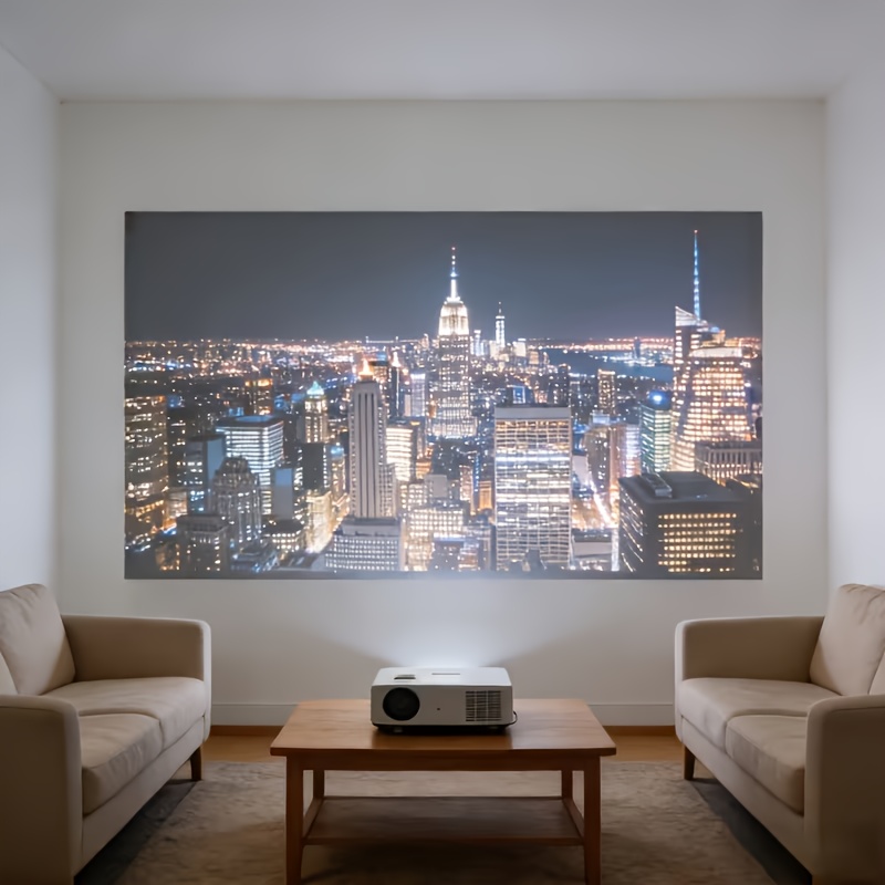 Upgraded 120-Inch Projector Screen with Black Border