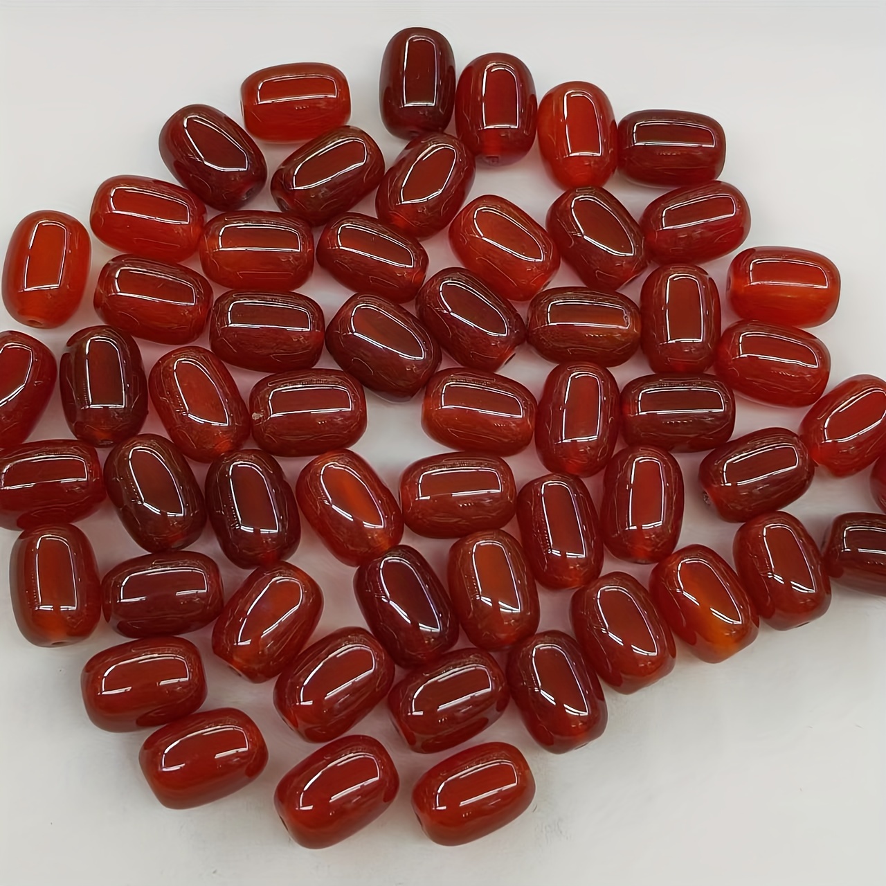 

27-pack Red Agate Beads, Stone Crafting Beads, Making, Decorative Beads For Art & Sewing Supplies