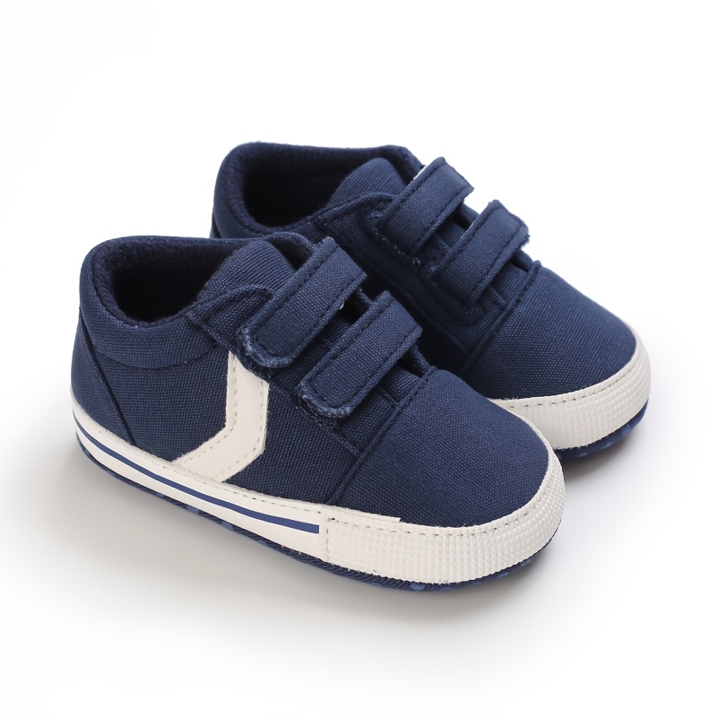 TEMU New Baby Shoes For Boys And Girls, Canvas Sneakers, Sports Shoes, Durable Soles, Casual Toddler Shoes, Fashionable Baby Flat Shoes.