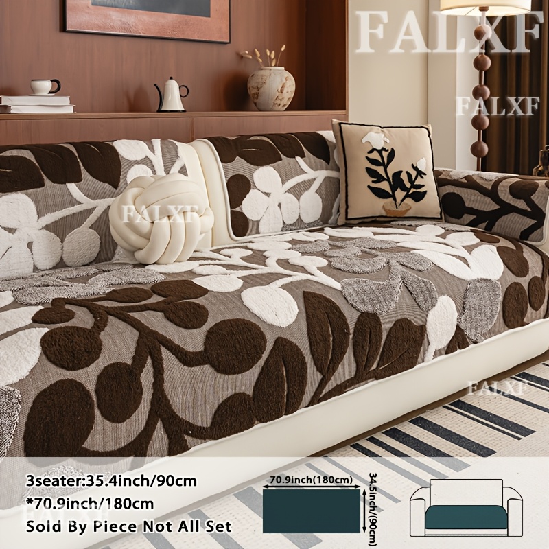 TEMU 1pc Bohemian Style Sofa Cushion, Suitable For , 3d Textured, Soft And Comfortable, Durable And Skin-friendly, Pet-friendly, Anti-slip,