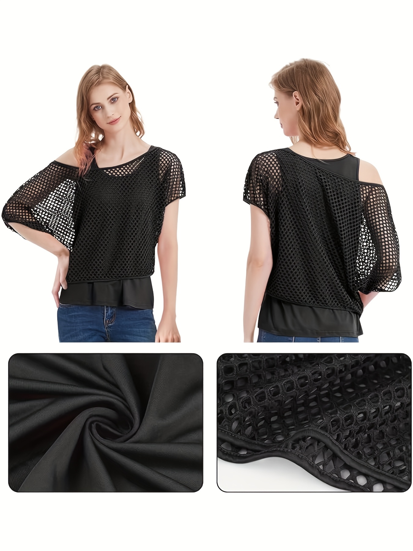90s 80s Women'S Costume, Aerobic 80s Women'S Outfit, Featuring a Mesh Shirt, a Classic Off-Shoulder Mesh Shirt, 80s Women'S Carnival Attire, Neon 80s Accessories, And Themed Party Wear.