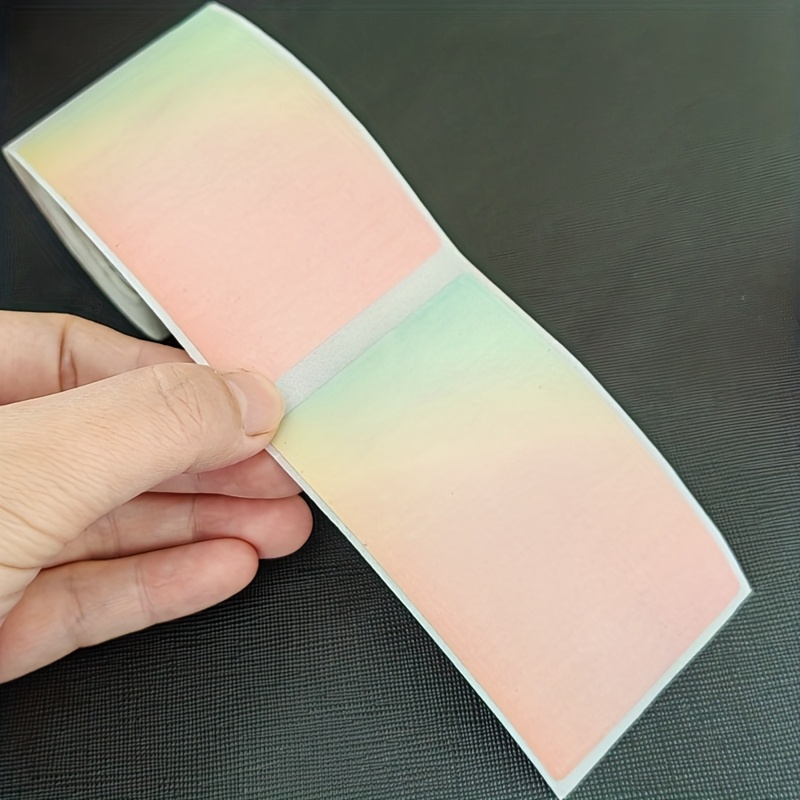 TEMU 1 Roll Of Gradient Pink Thermal Label Paper 5*8cm, Suitable For M120 M220 M221 M110 , For Journal Diy Decorative Stickers, Bakery Dessert Price