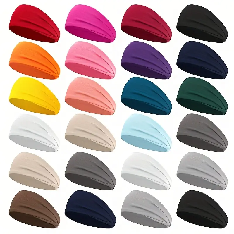 5pcs Polka Dot Sports Headbands