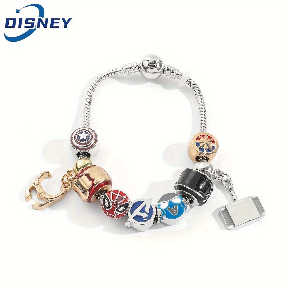 Bracelet Superhero Metal Beads - Temu