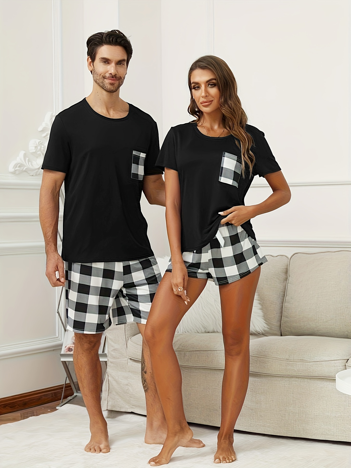 Couples Pajamas For Valentine's Day! Cozy up together in matching