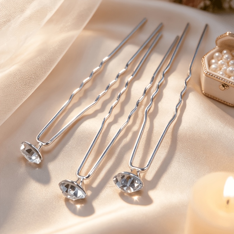U-Shaped Hairpin Headpiece Accessory for Brides and Bridesmaids
