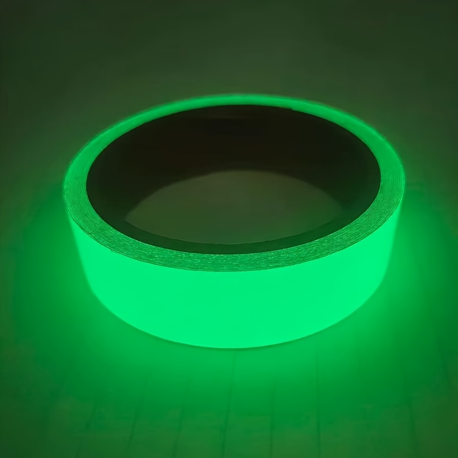 TEMU 2 Rolls Premium , Long-lasting Fluorescent Tape, Suitable For Outdoor Sports, Nighttime Decoration, And Home Marking, Christmas, Halloween,