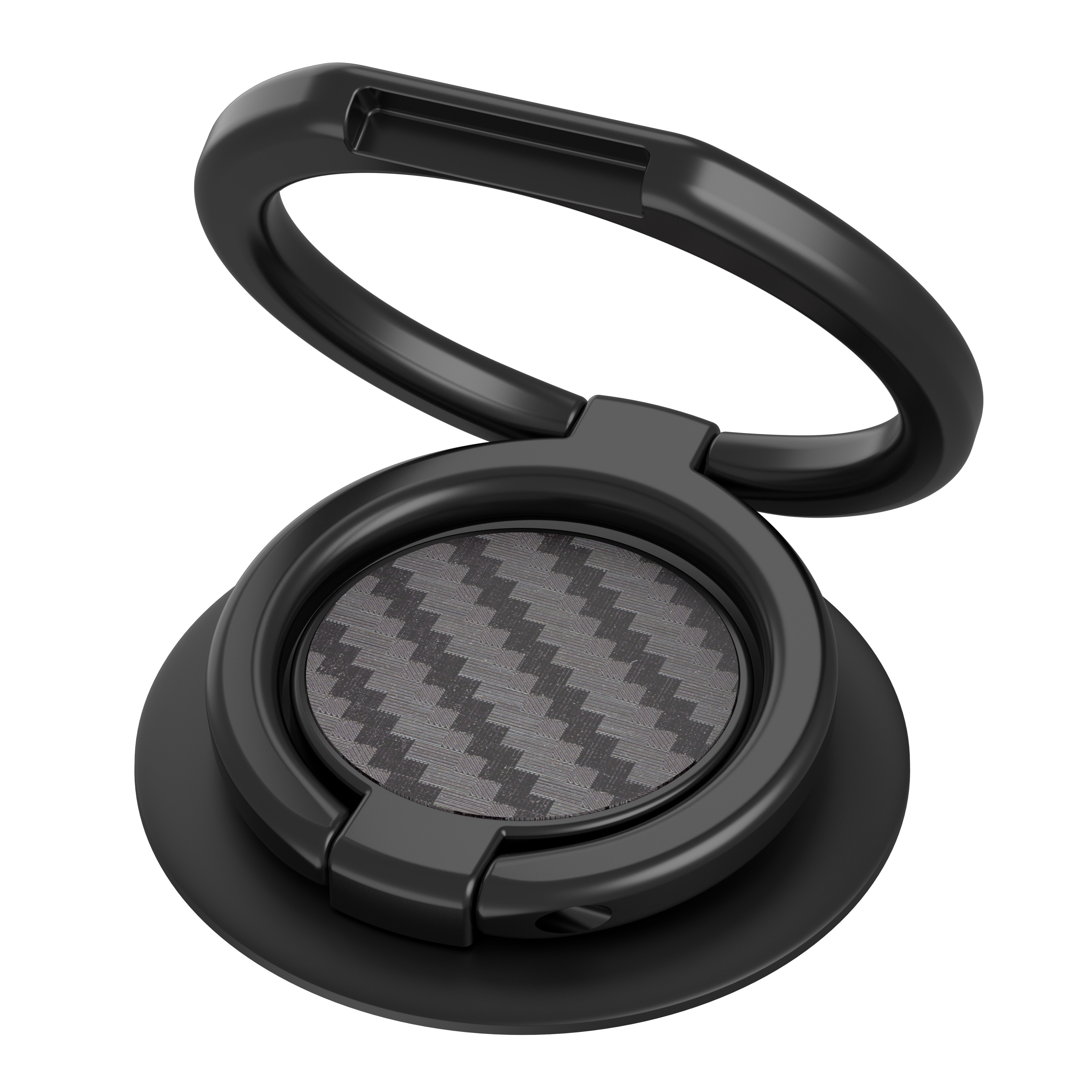 Image of Phone Grip, Phone Ring Holder Finger Kickstand, Foldable & Adjustable Metal Cell Phone Rings Gripper Stand Work With For Iphone For Xiaomi&other Phones