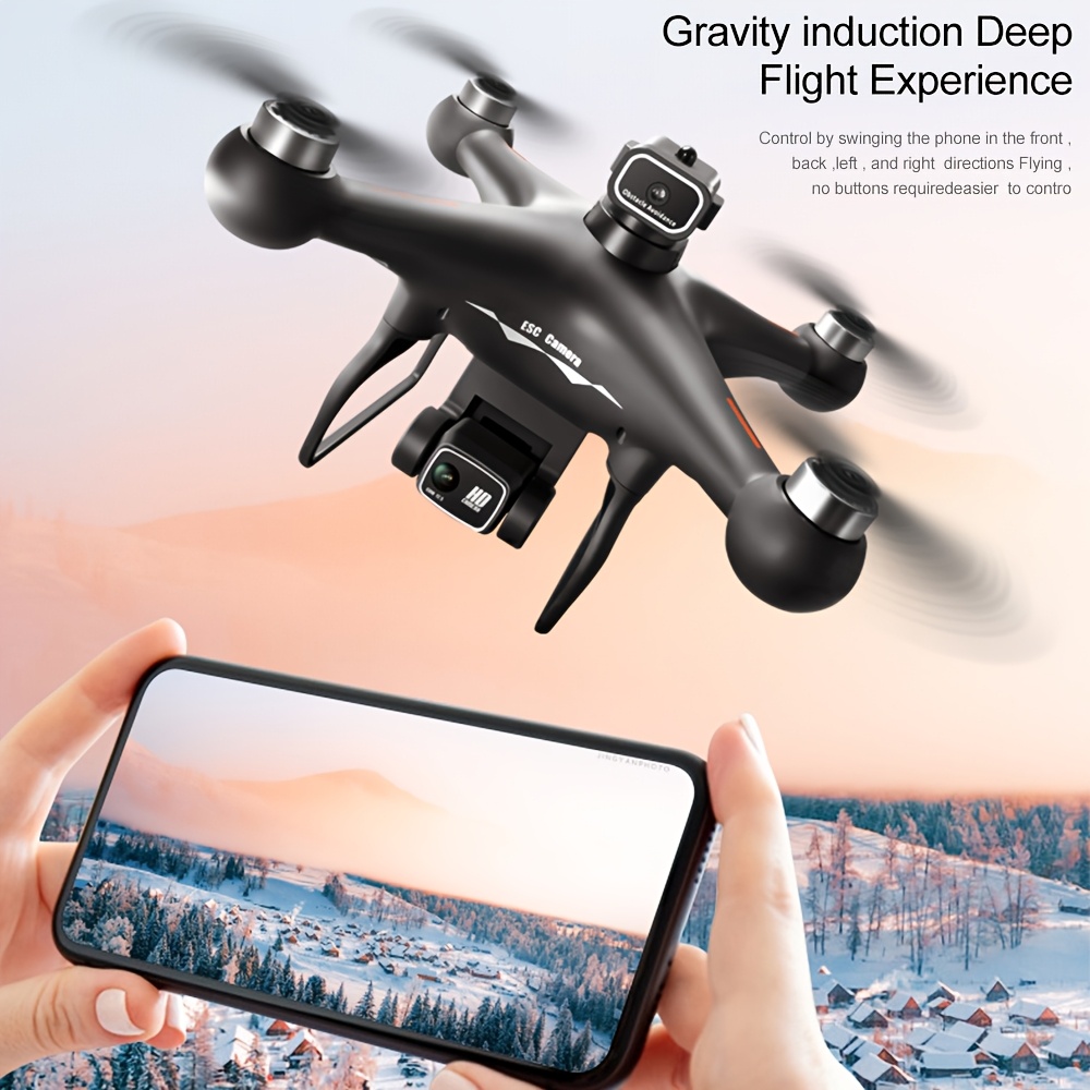 S116 MAX Brushless Optical Flow Drone with Dual Cameras, Headless Mode, 360° Obstacle Avoidance, WIFI FPV, Phone App Control And 4-Side Obstacle Avoidance for Effortless Aerial Photography for Halloween & Christmas Gifts